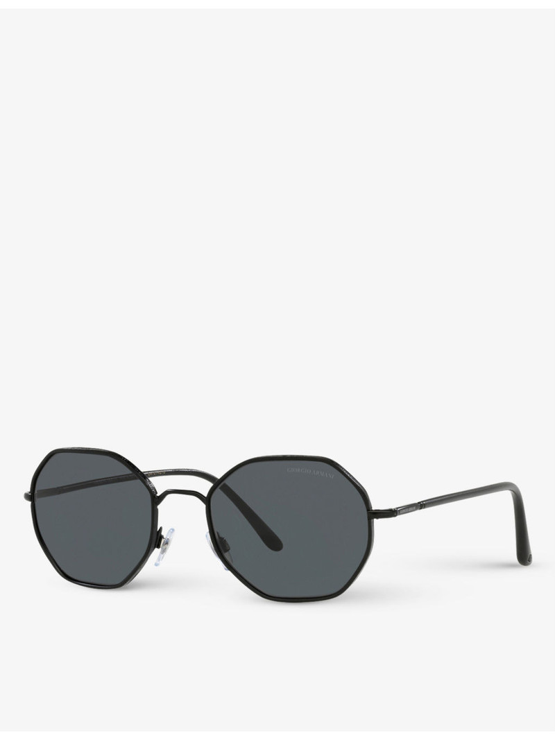 GIORGIO ARMANI AR6112J rectangular-frame acetate and metal sunglasses outlook