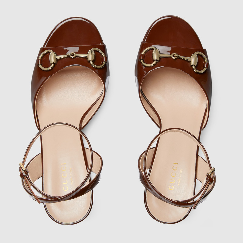 GUCCI Women's Horsebit platform sandal outlook