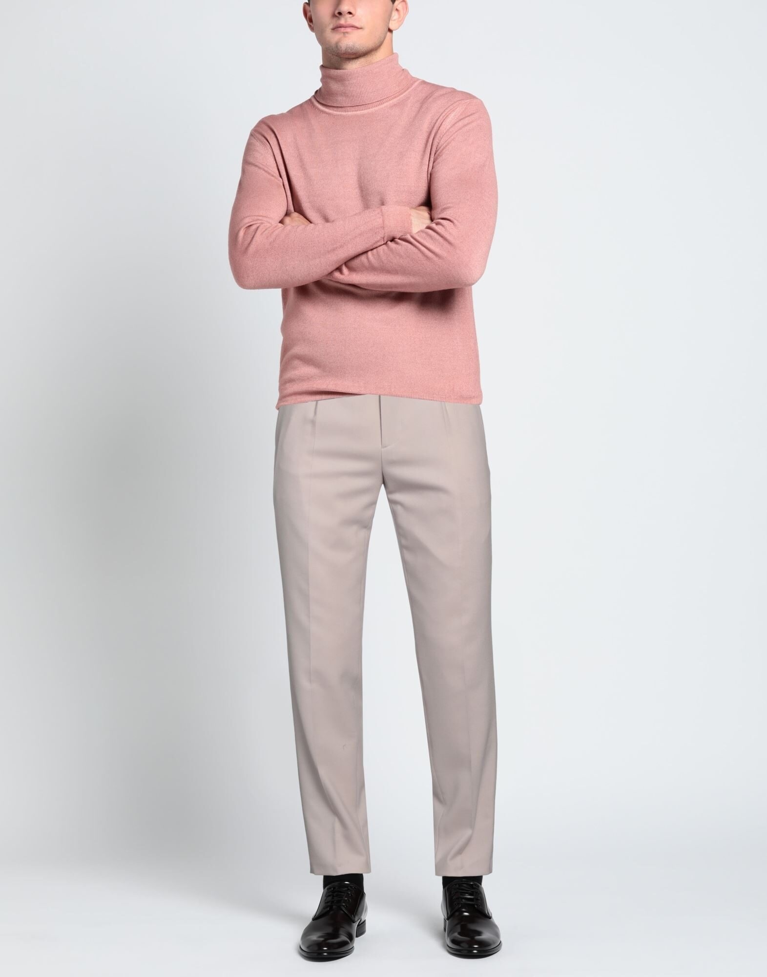 Beige Men's Casual Pants - 2