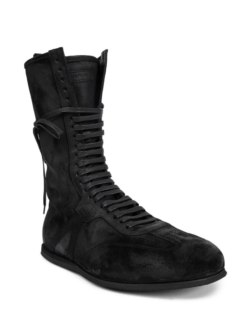 Ann Demeulemeester Fides lace-up suede sneakers outlook