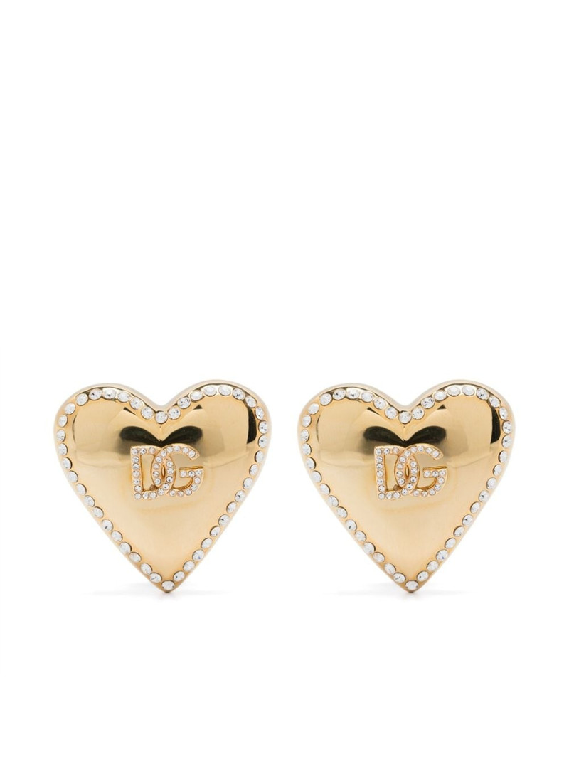 heart-motif clip-on earrings 1