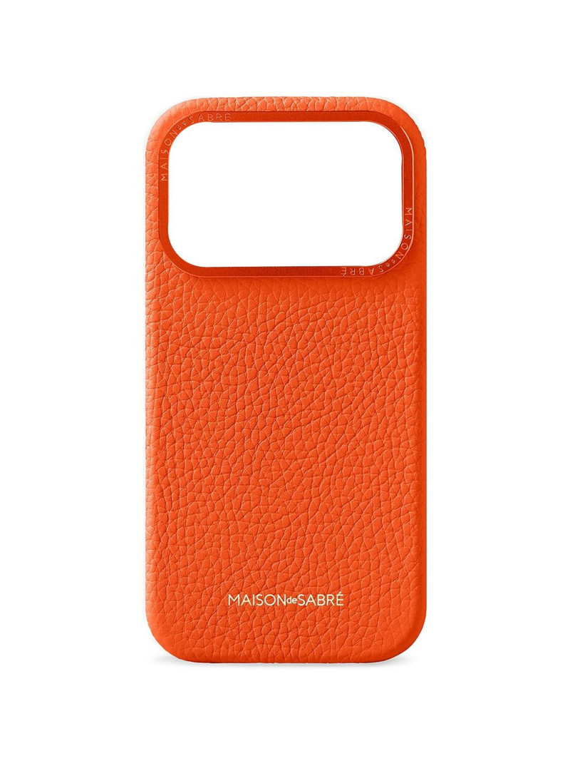 leather iPhone 17 phone case 1