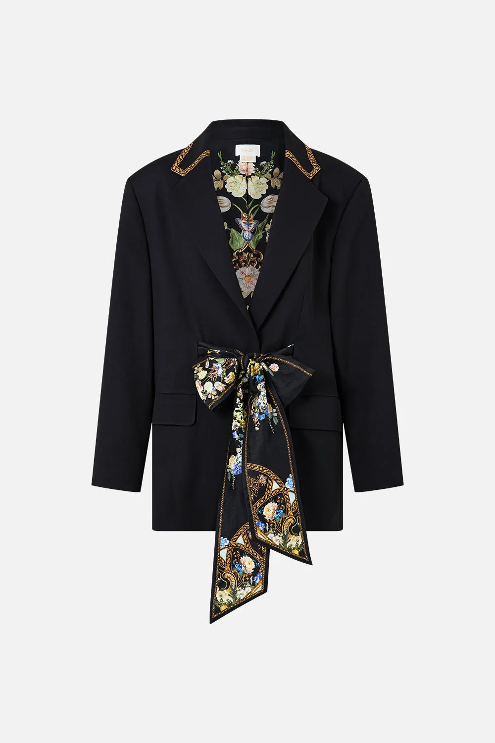 BOYFRIEND JACKET WITH BOW DETAIL - 1