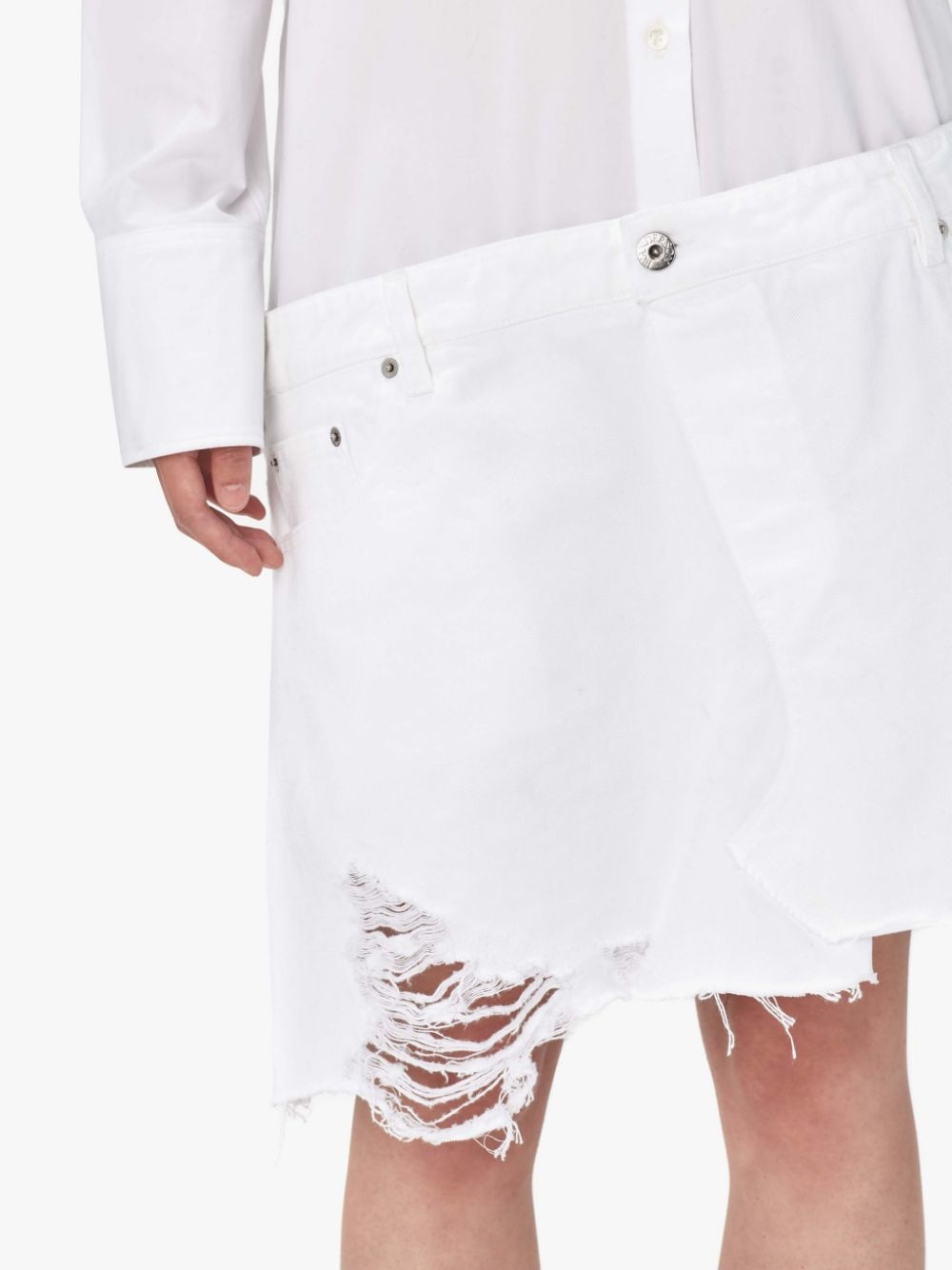 HYBRID LONG SLEEVE DENIM SHIRT DRESS - 5