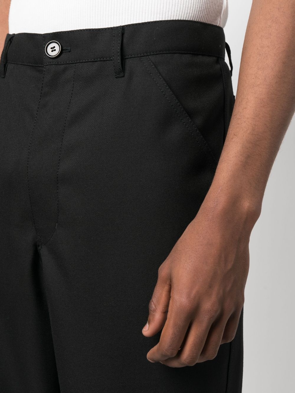 mid-rise straight-leg trousers - 5