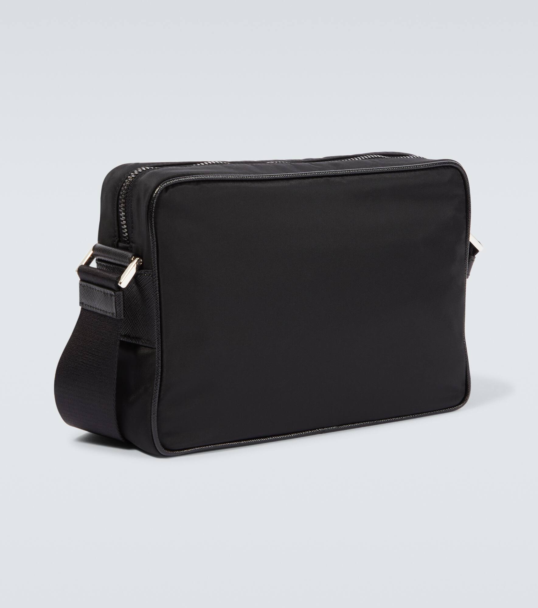 Re-Nylon and leather shoulder bag - 5