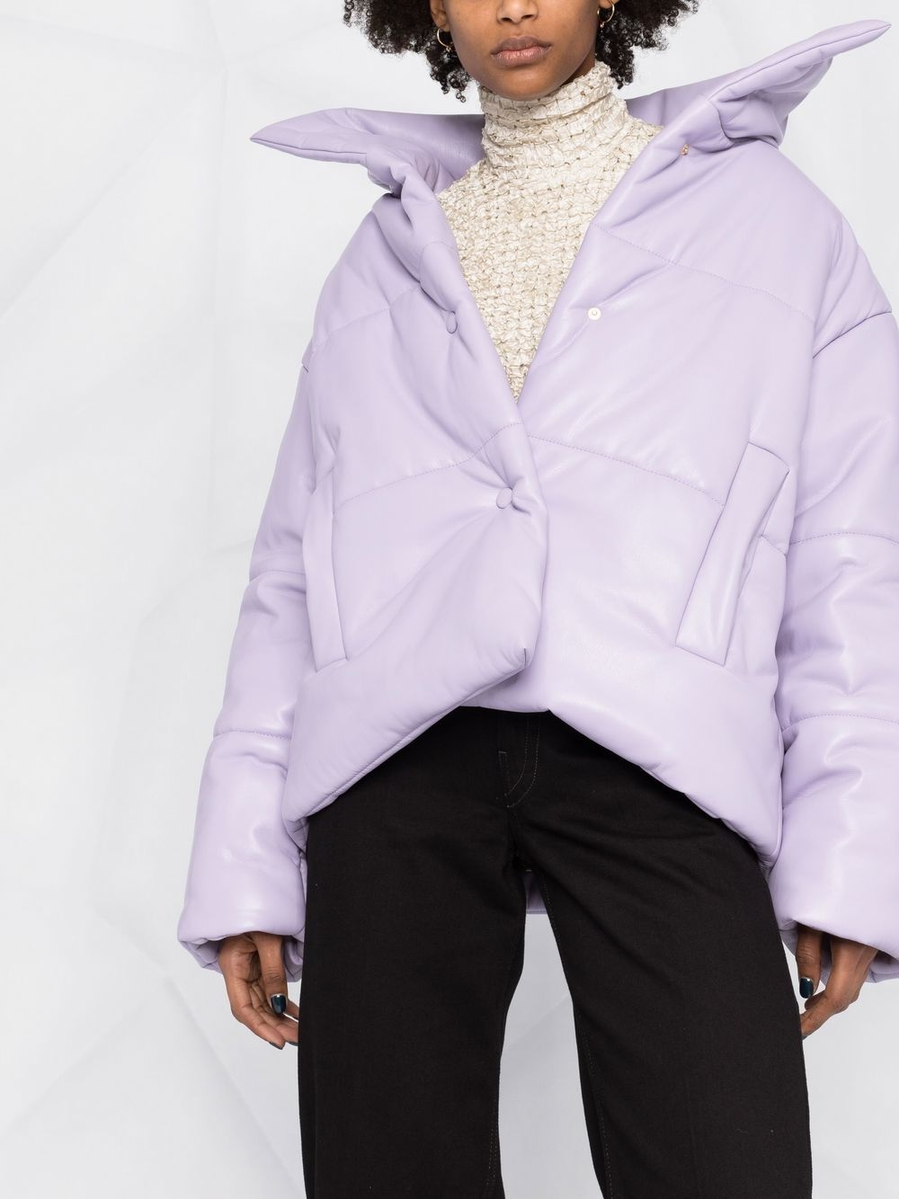 high-neck puffer jacket - 5