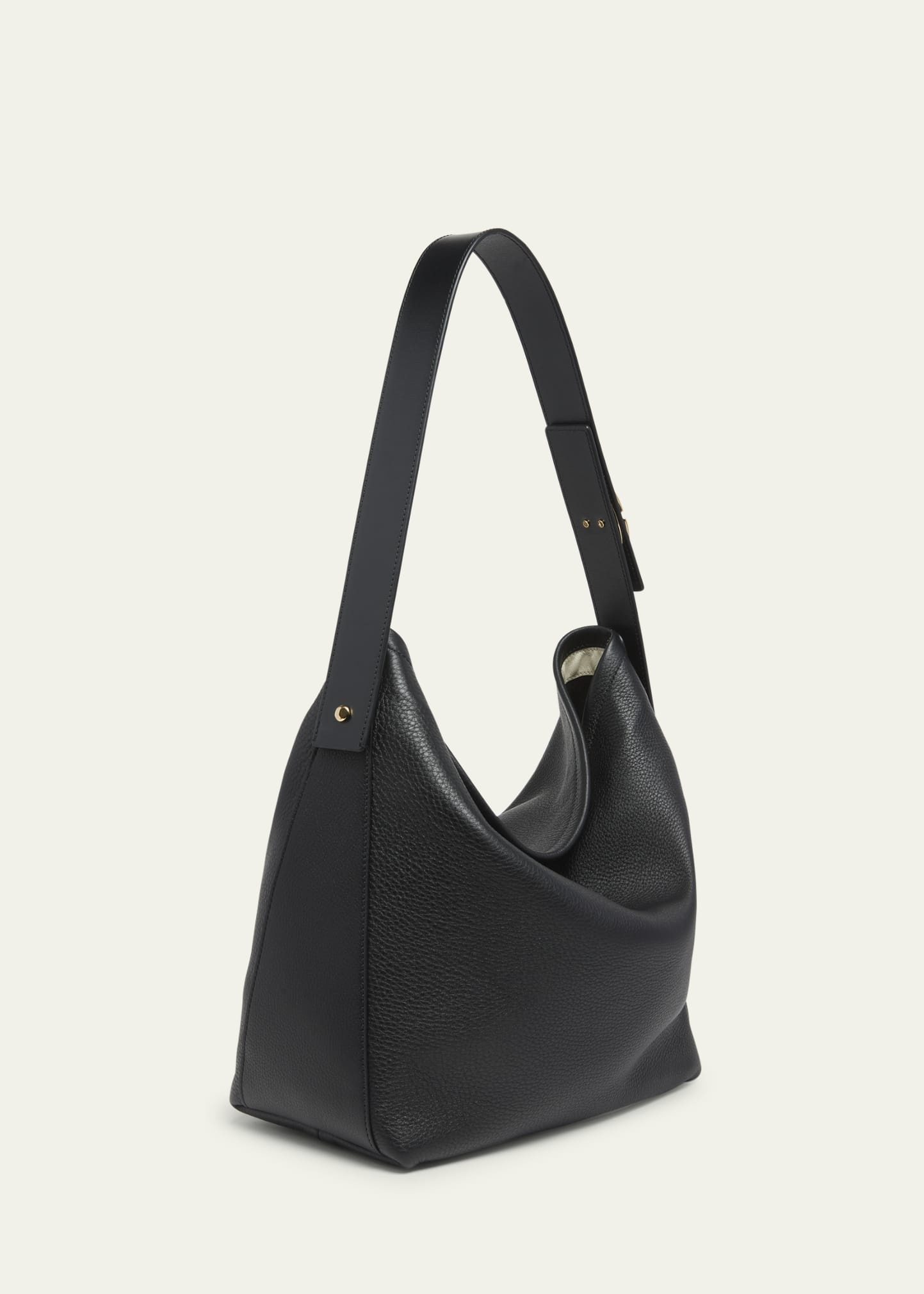 VLOGO Calfskin Leather Hobo Bag - 3