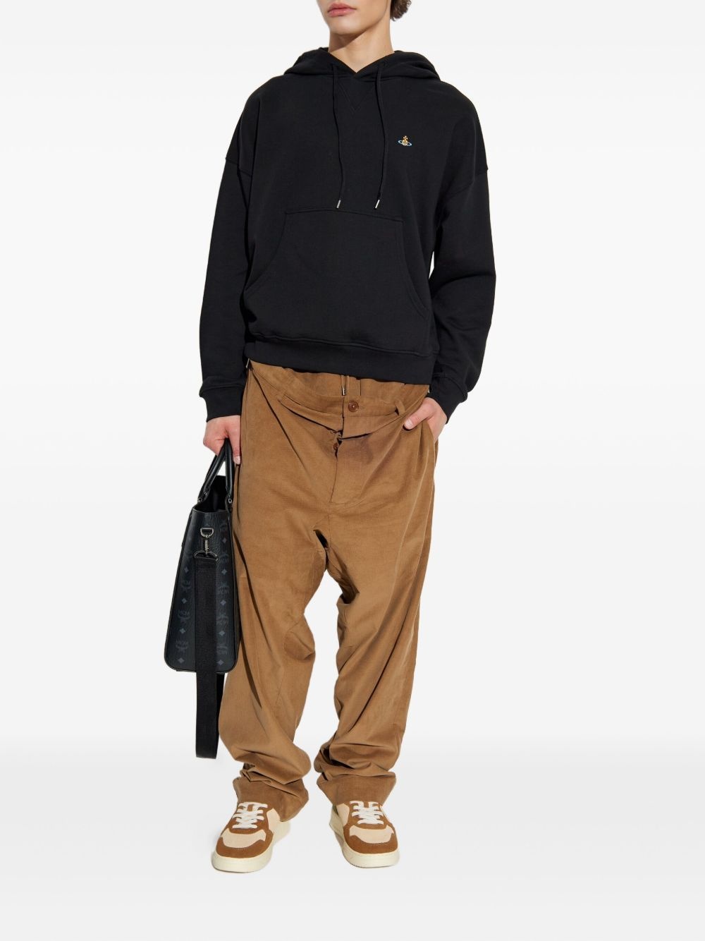 Orb-embroidered hoodie - 2