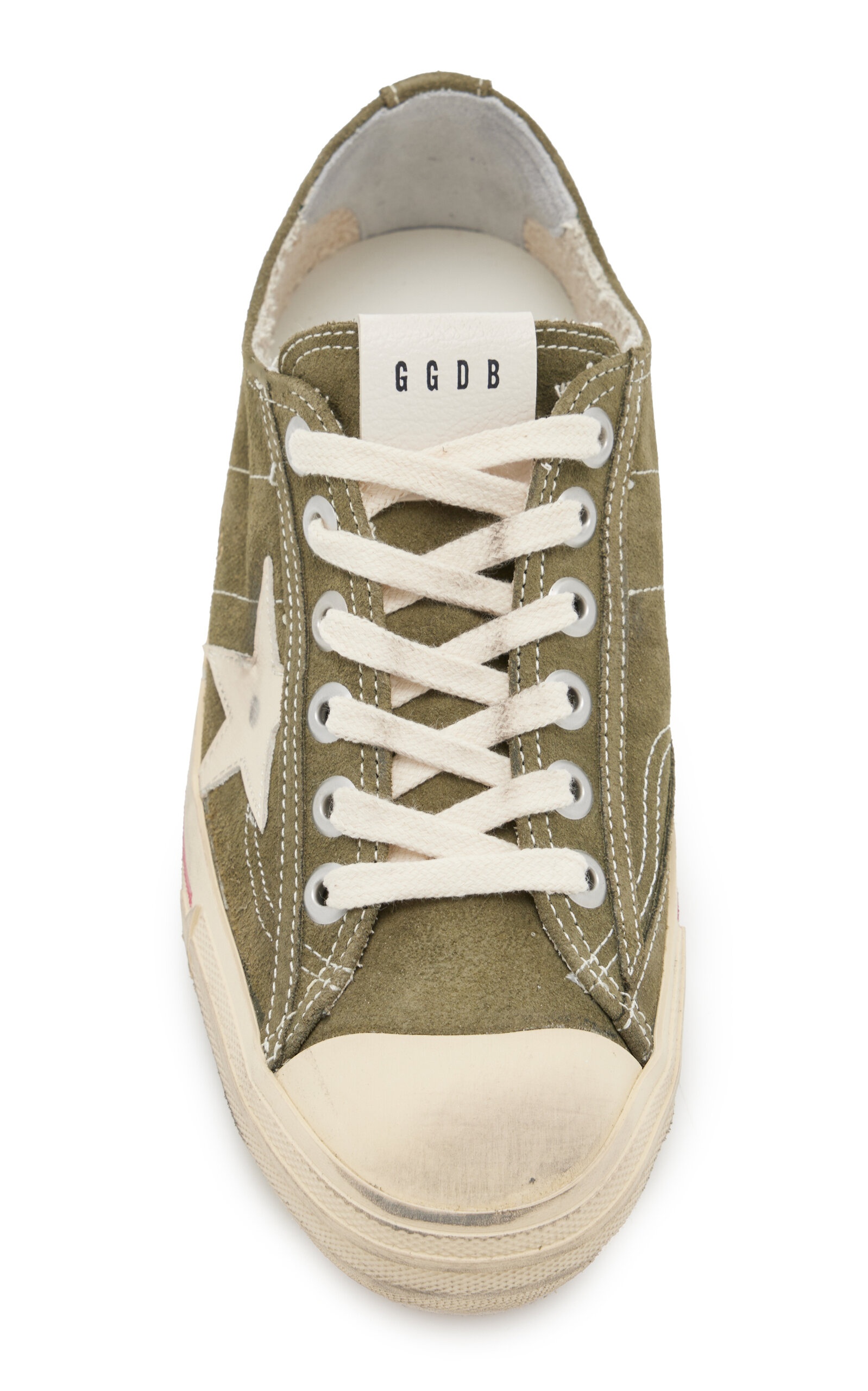 V-Star 2 Leather-Trimmed Suede Sneakers khaki - 3