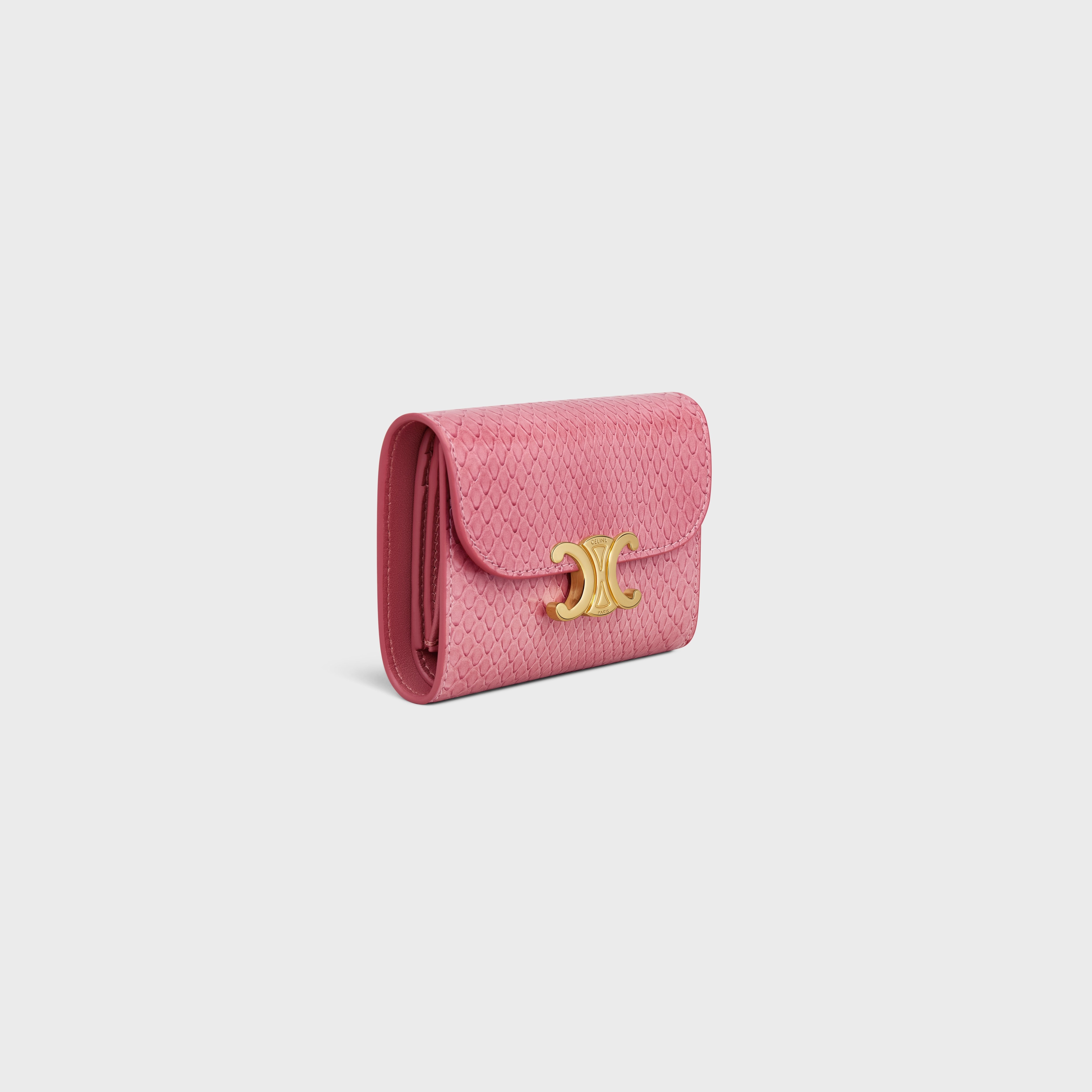 Small Flap Wallet TRIOMPHE in PYTHON - 2