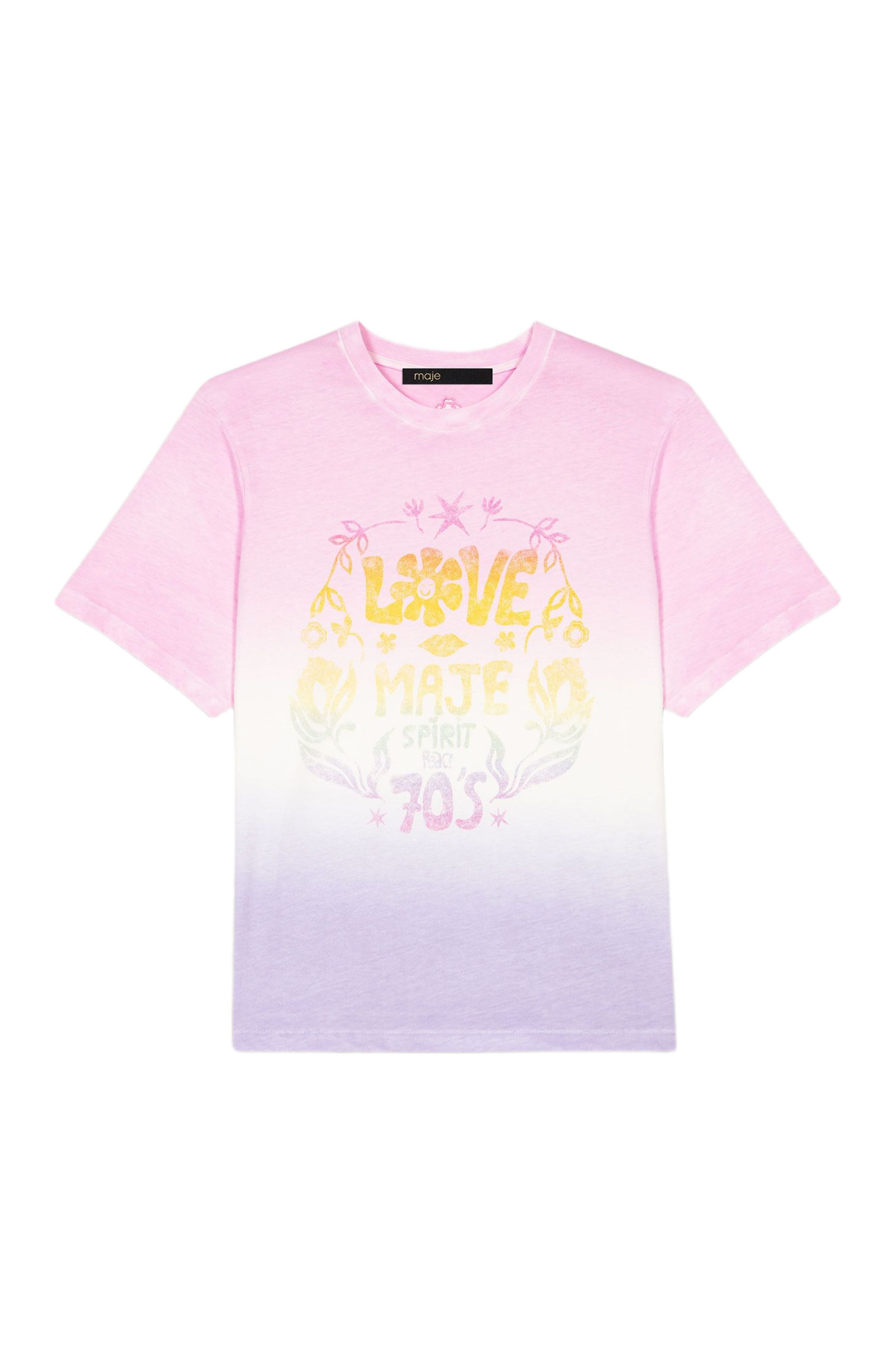maje Printed T-shirt in Pink at Nordstrom - 6