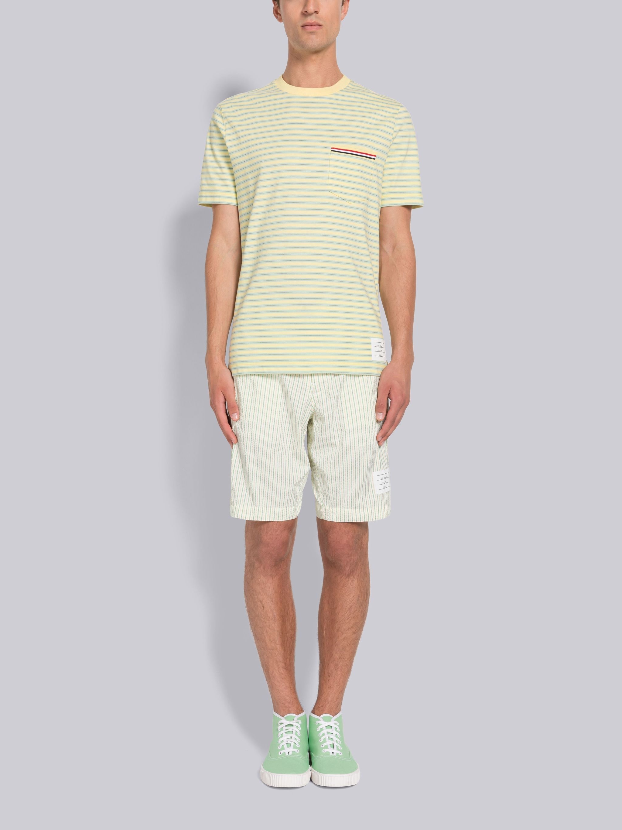 JERSEY STRIPE SHORT SLEEVE POCKET TEE - 4
