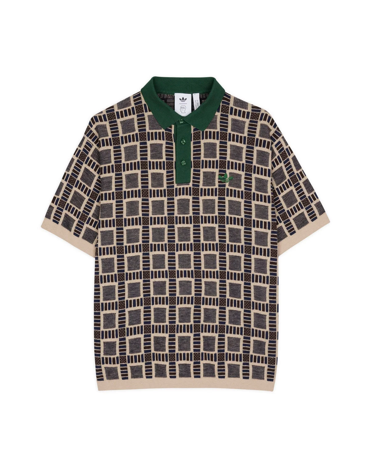 Brain Dead x Adidas Polo Shirt - Brown Multi - 1