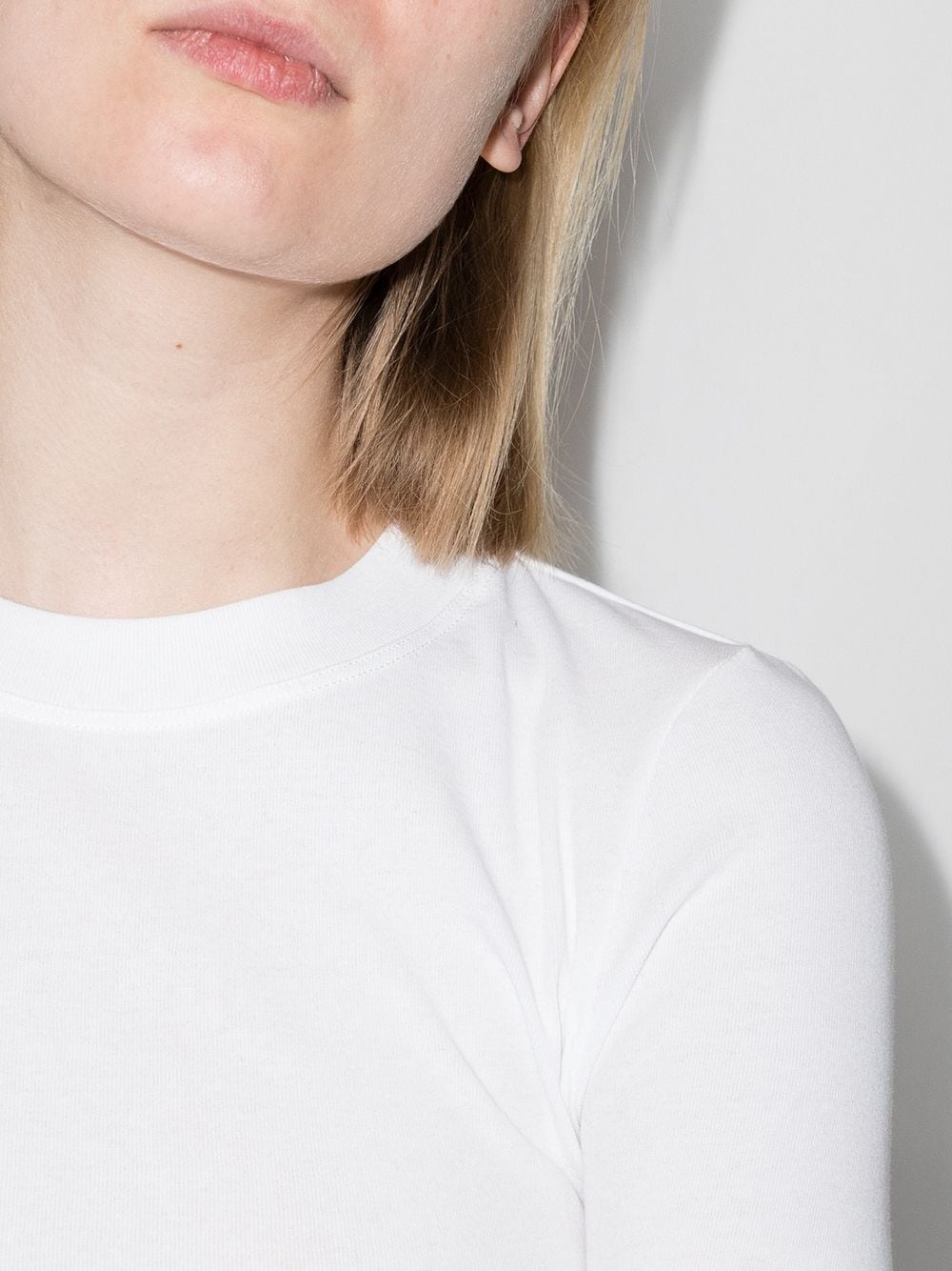 half-sleeve crew neck T-shir - 4