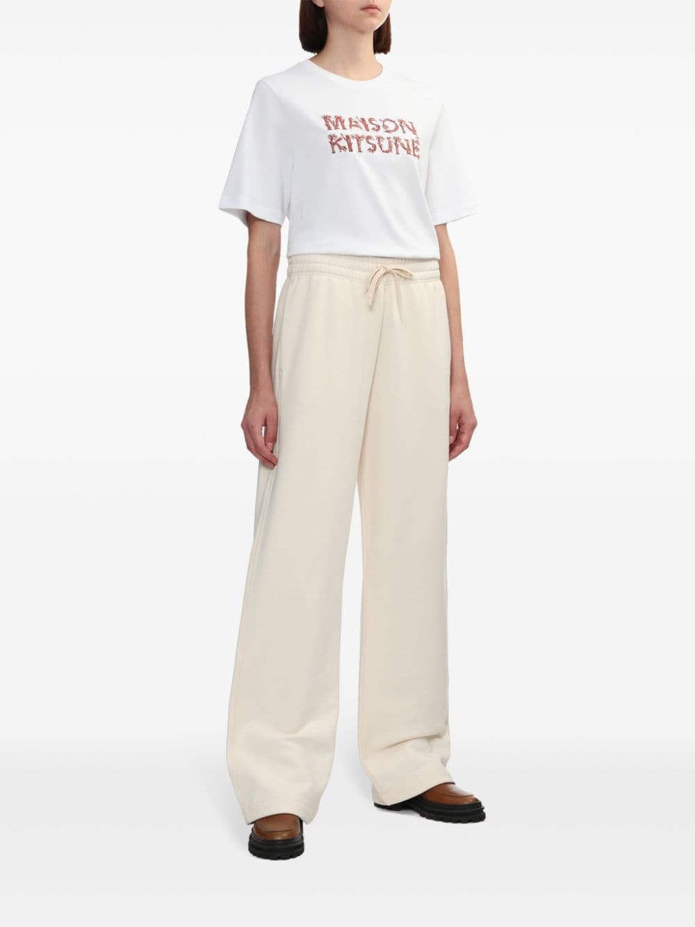 Baby Fox-appliqué track pants - 2