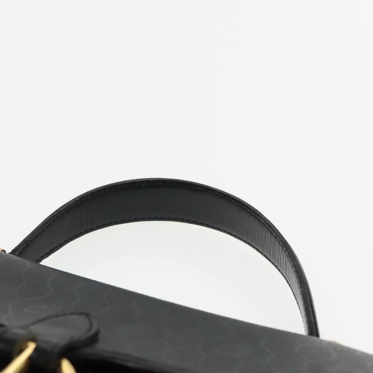 DIOR Honeycomb Canvas Hand Bag Black Gold - 8