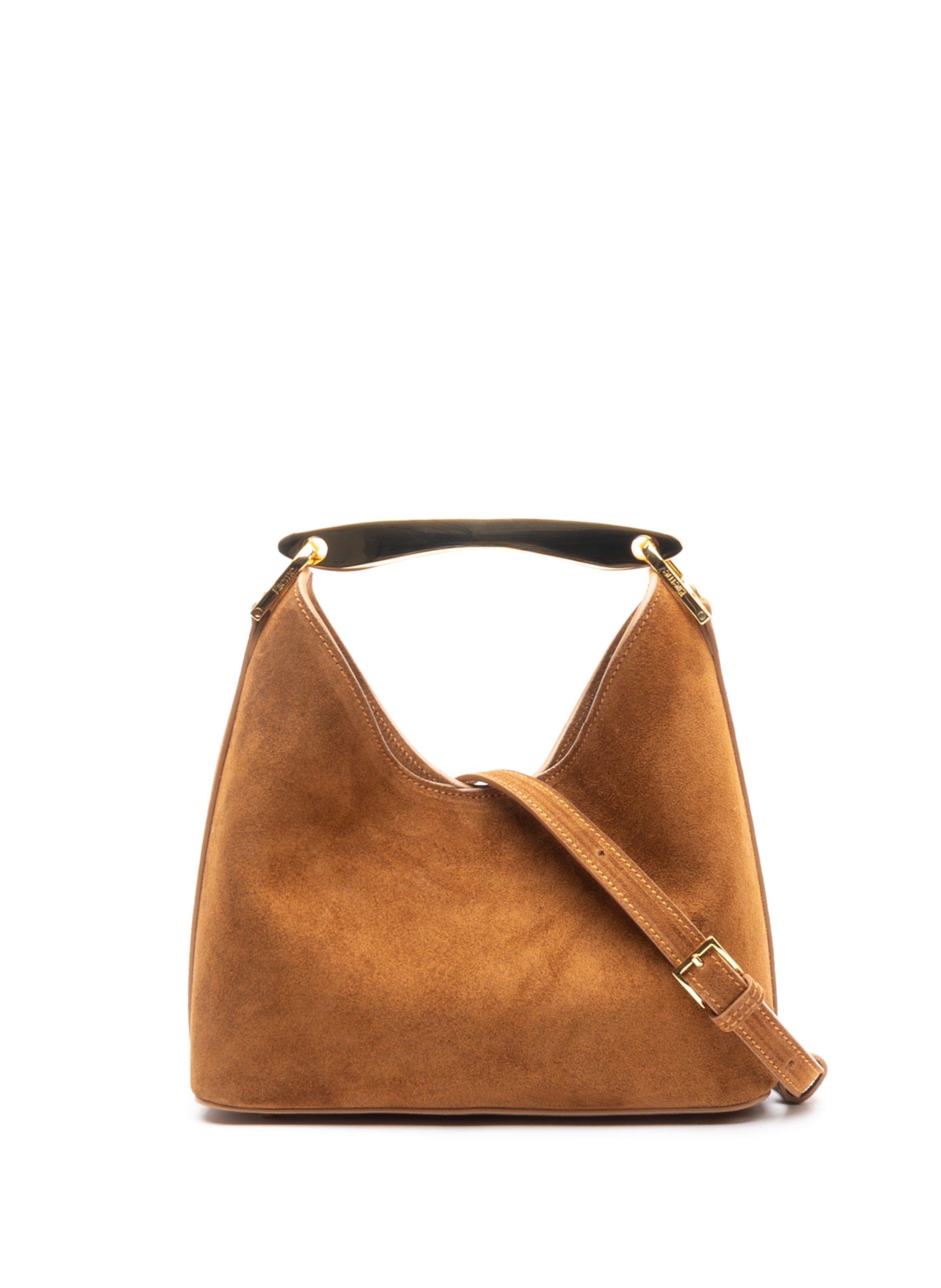 Small Boomerang Suede Cognac - 3