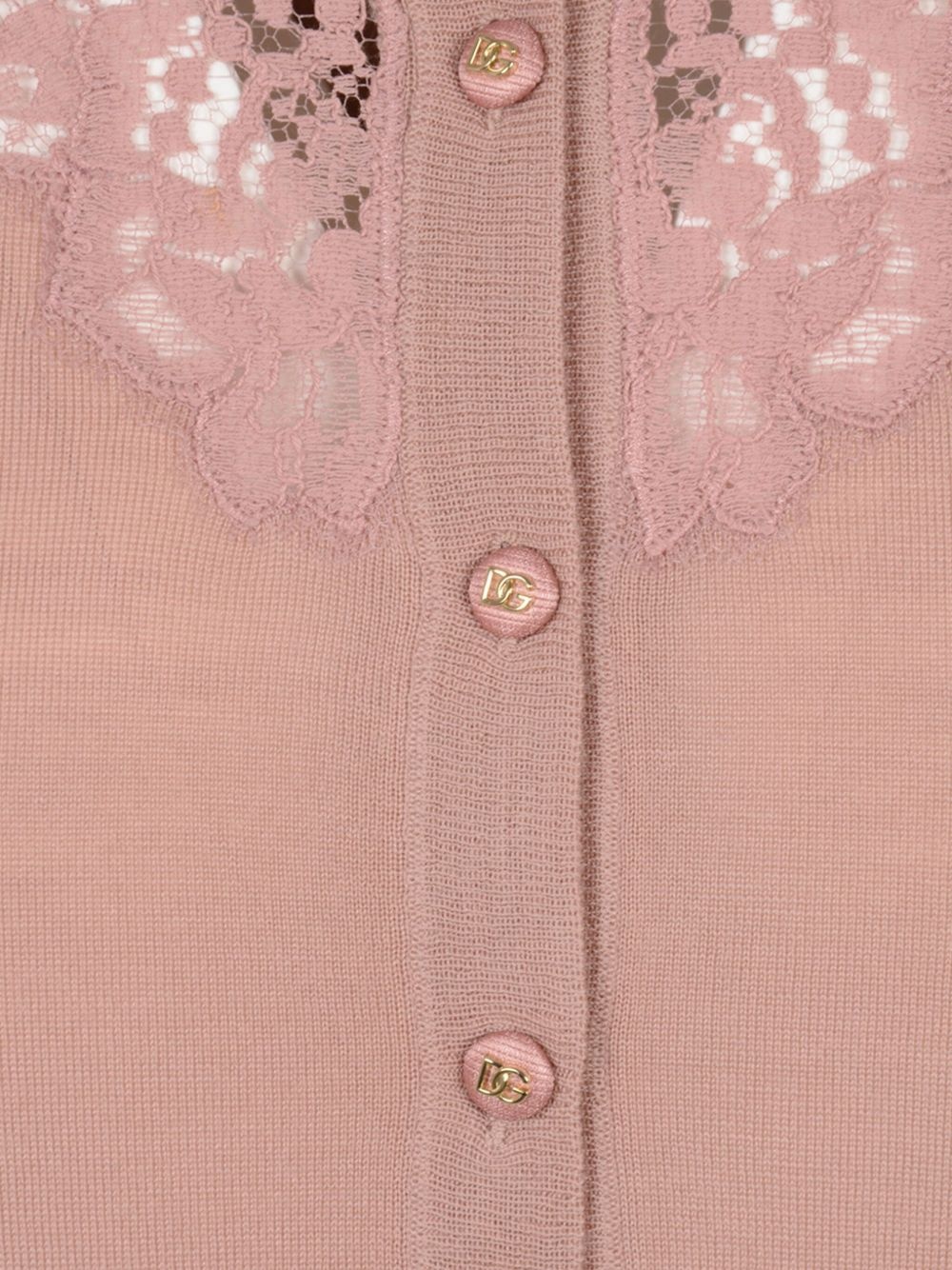 lace detailing cardigan - 3