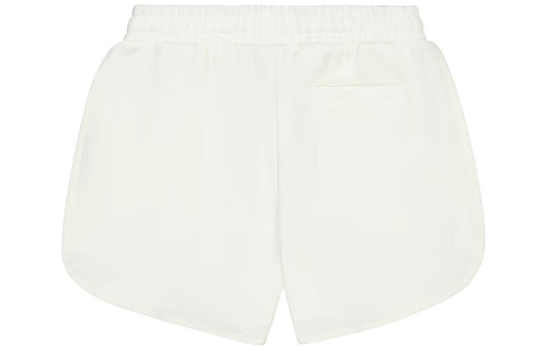 (WMNS) New Balance High-Rise Shorts With Placement Brand Logo 'White' AWS41336-CIC - 2