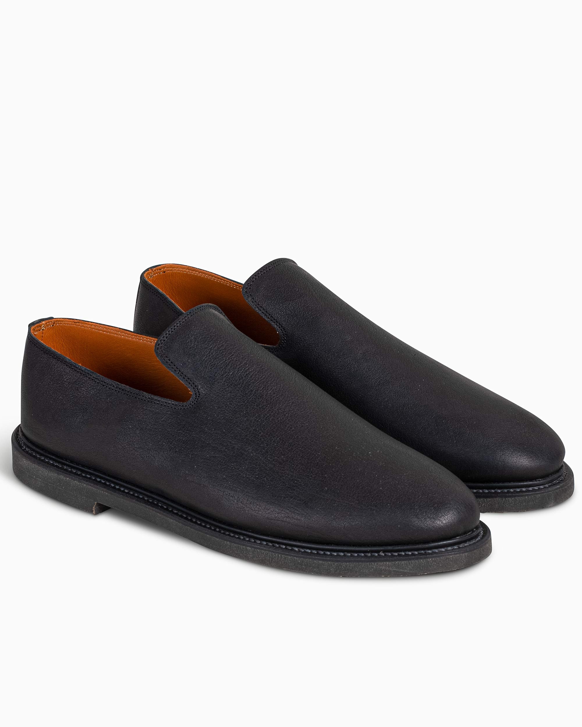 Slipper Nero Washed Kangaroo - 2