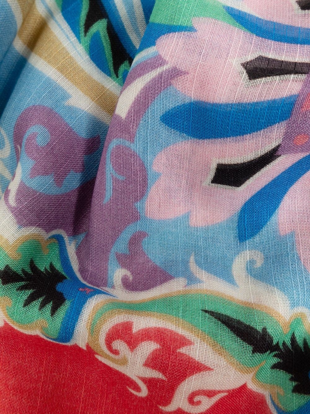 paisley-print scarf - 3