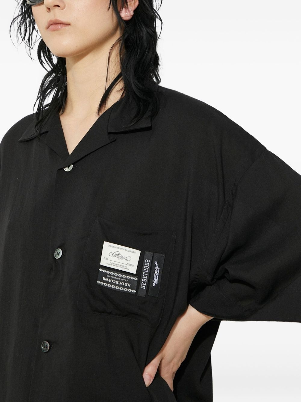 pocket-detail short-sleeve shirt - 4