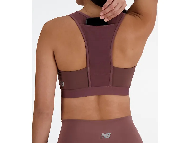 New Balance Sleek Medium Support Pocket Sports Bra - 5