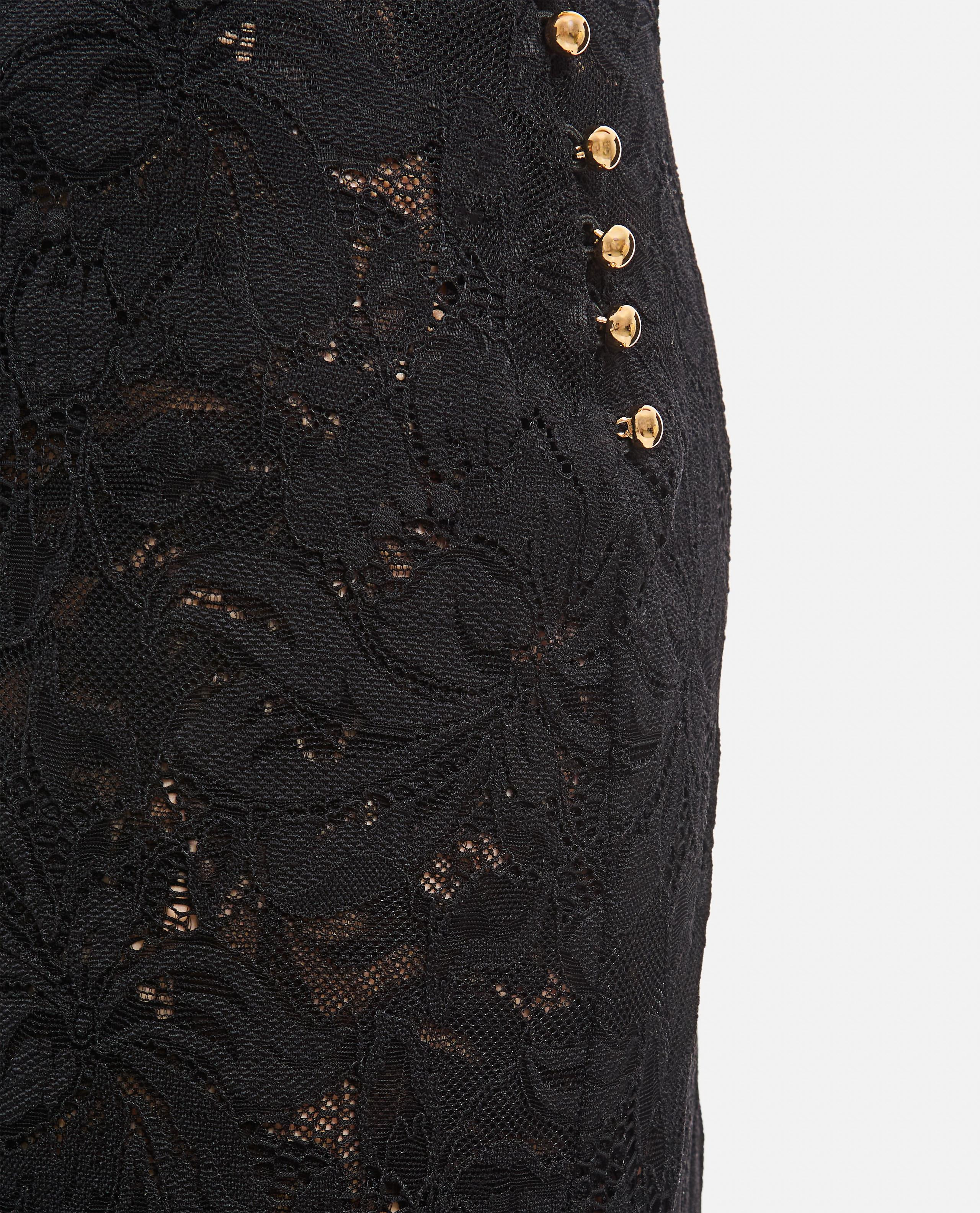 LACE LONG MIDI SKIRT - 4