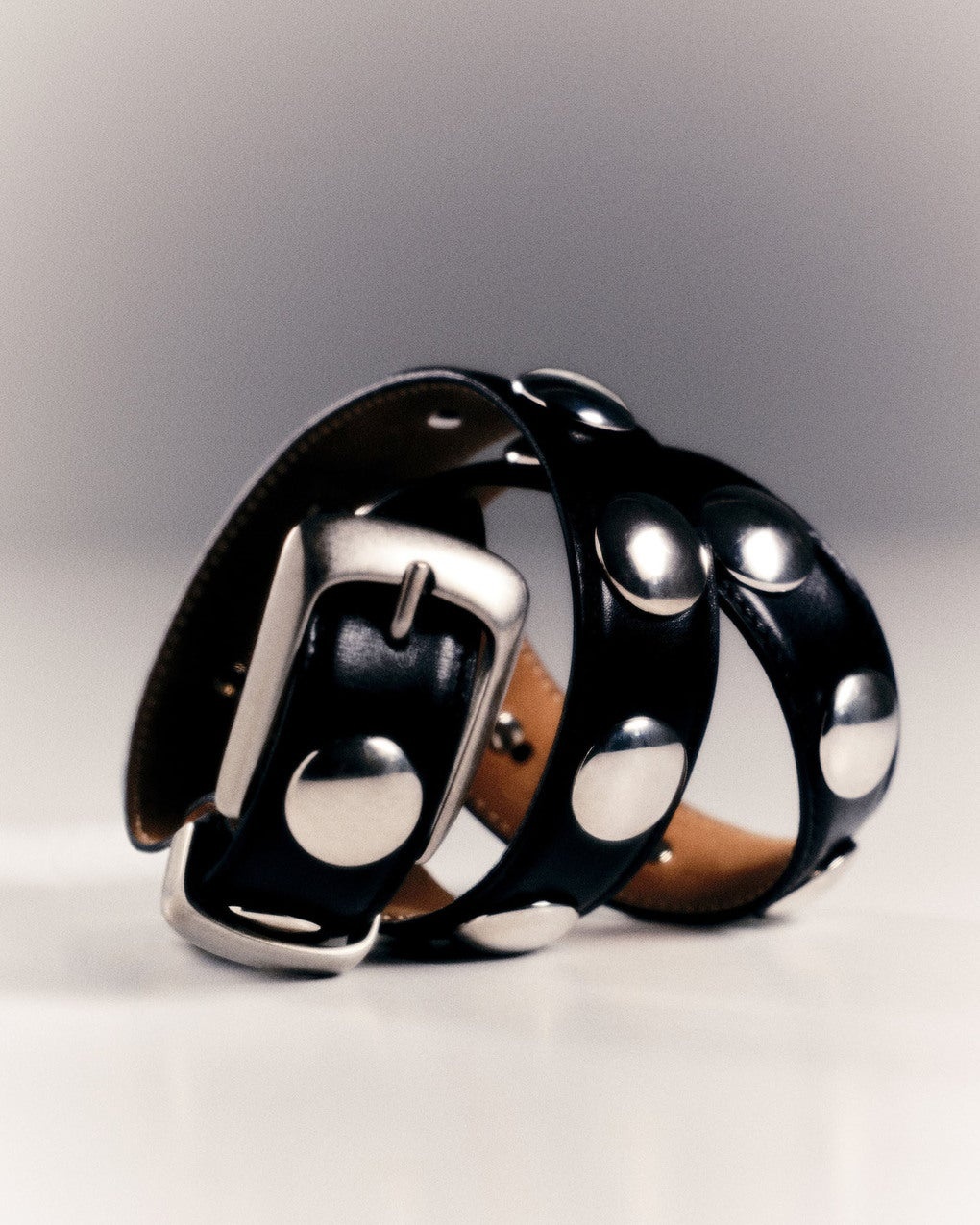 Belt Benny Silver Studs Black - 4