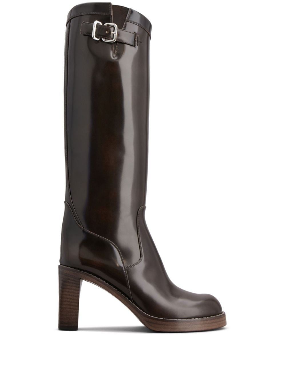 leather boots - 1