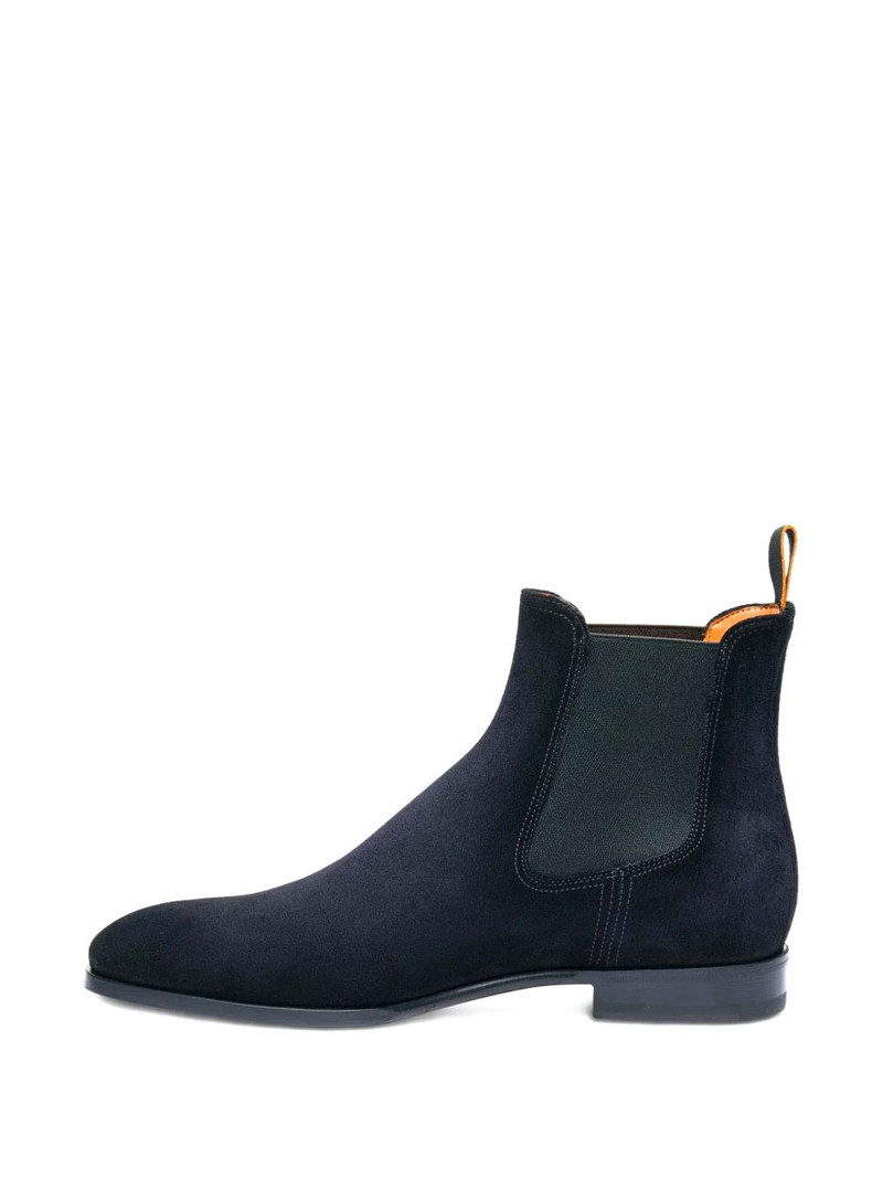 Santoni suede Chelsea boots outlook
