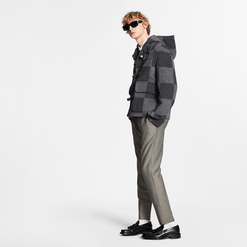 Giant Damier Duffle Coat 7