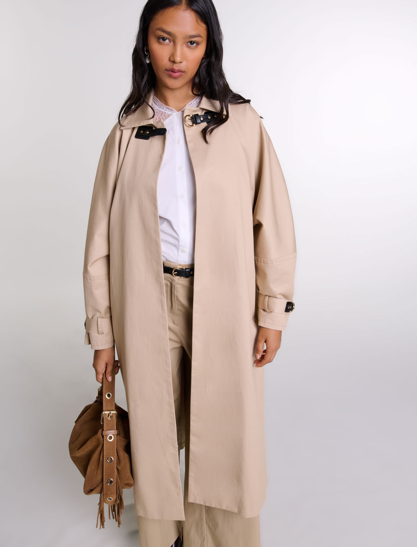 売り切り‼️MY DEAR REVERSIBLE TRENCH COAT maje Long trench coat | REVERSIBLE