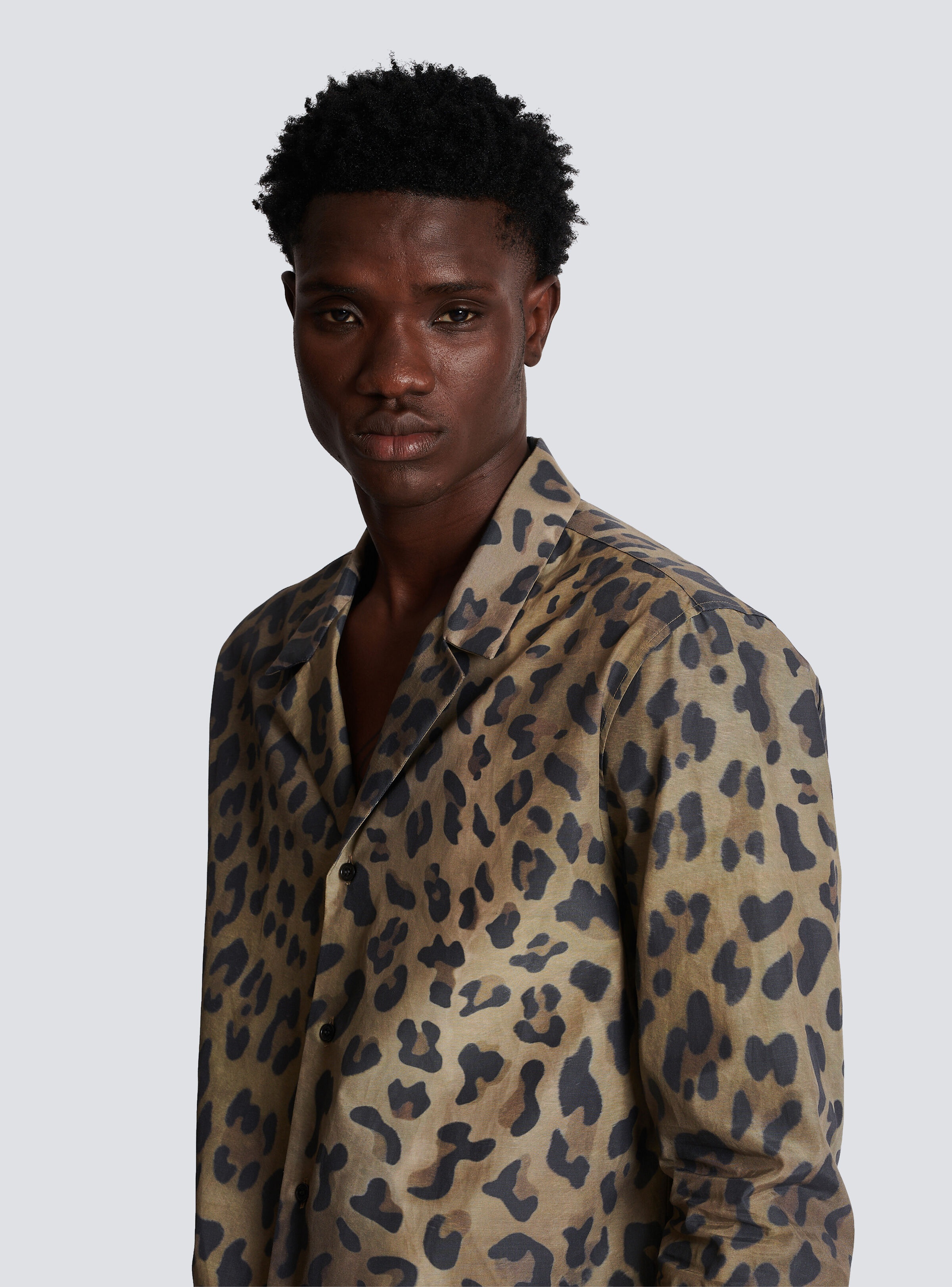 Leopard print pyjama shirt - 6