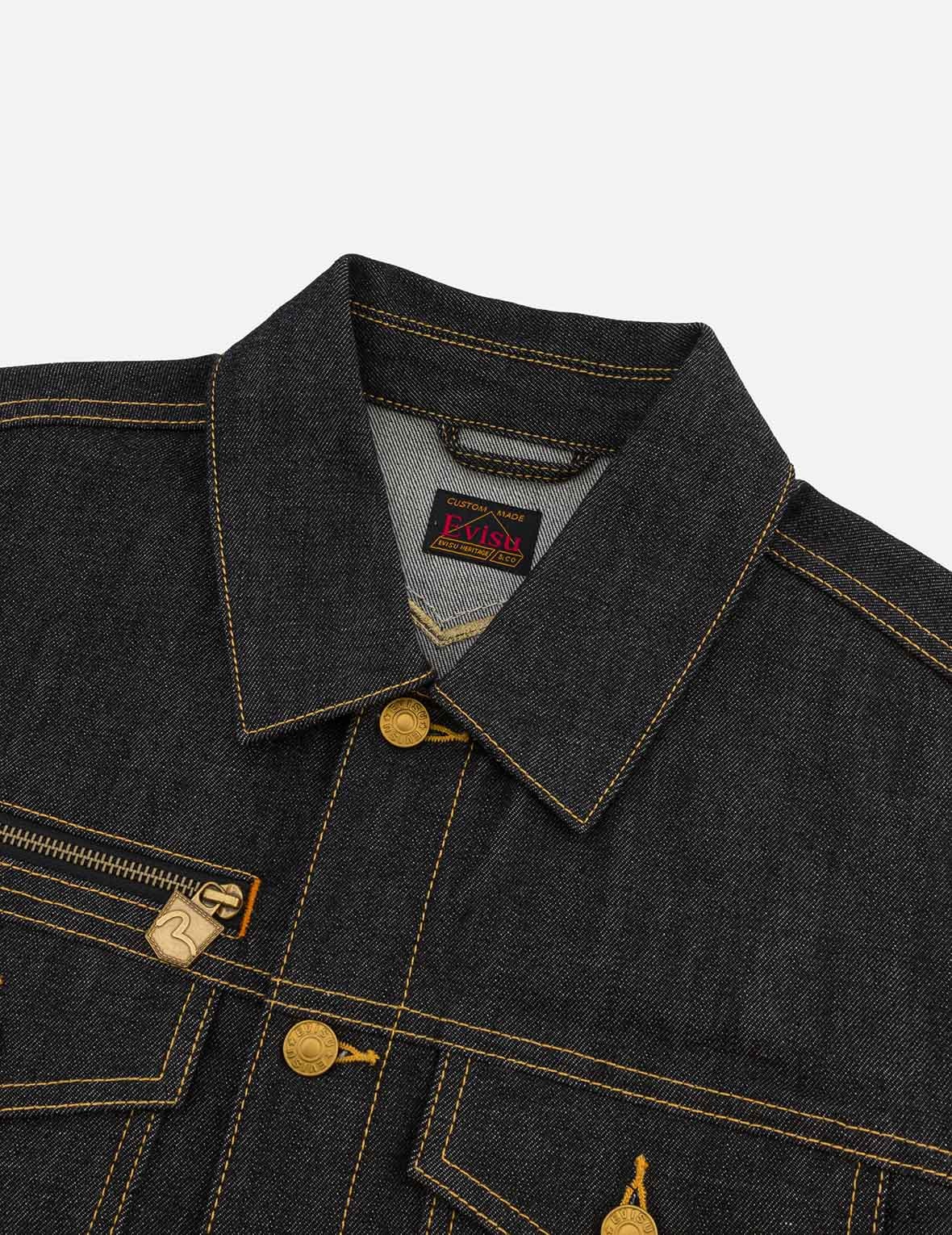 Brocade Daicock Appliqué 
Regular Fit Denim Jacket - 11