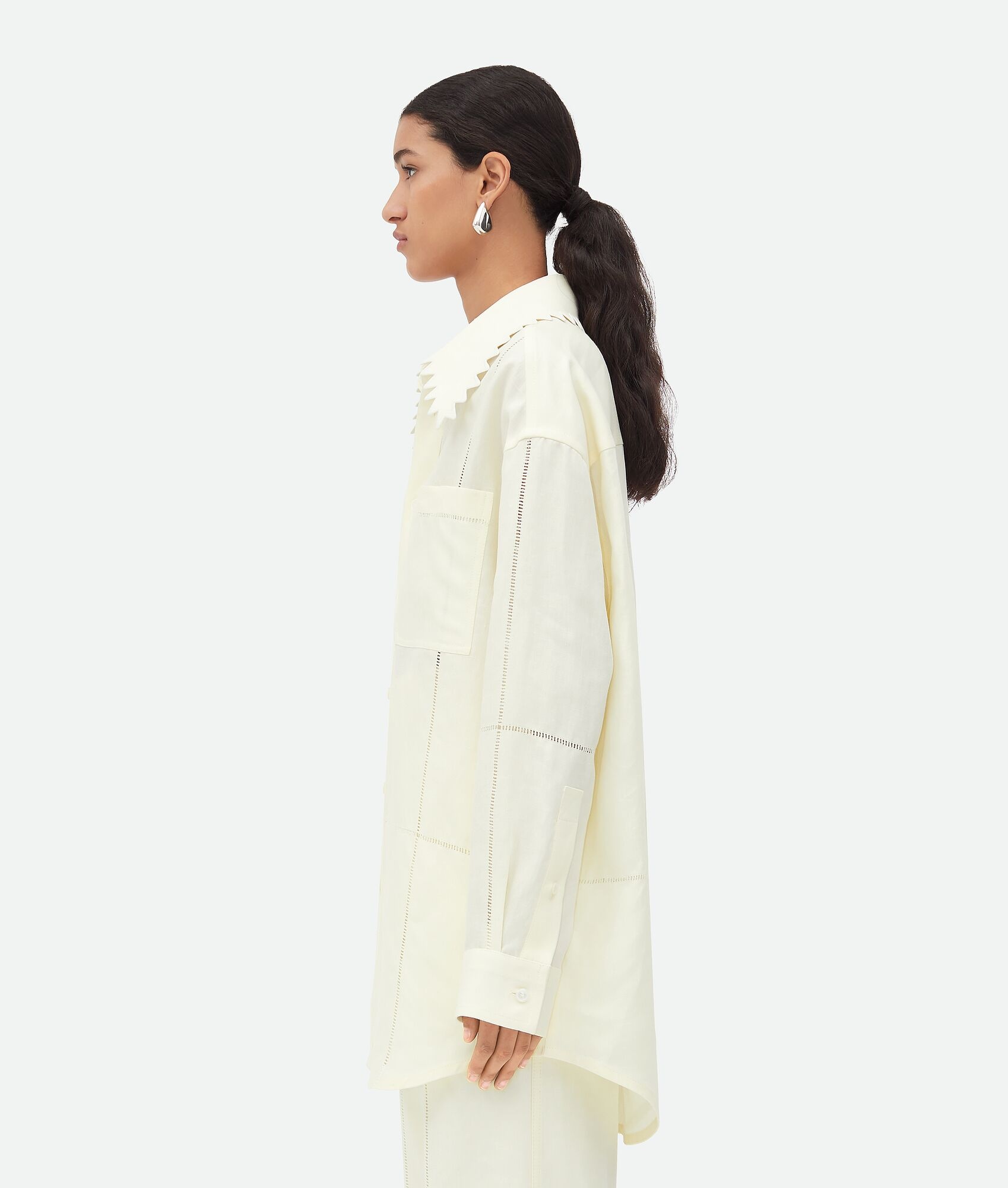 English Embroidery Linen Shirt - 2