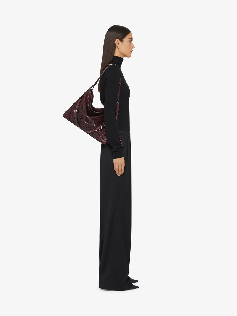 Givenchy MEDIUM VOYOU BAG IN CRACKLED PATENT LEATHER outlook