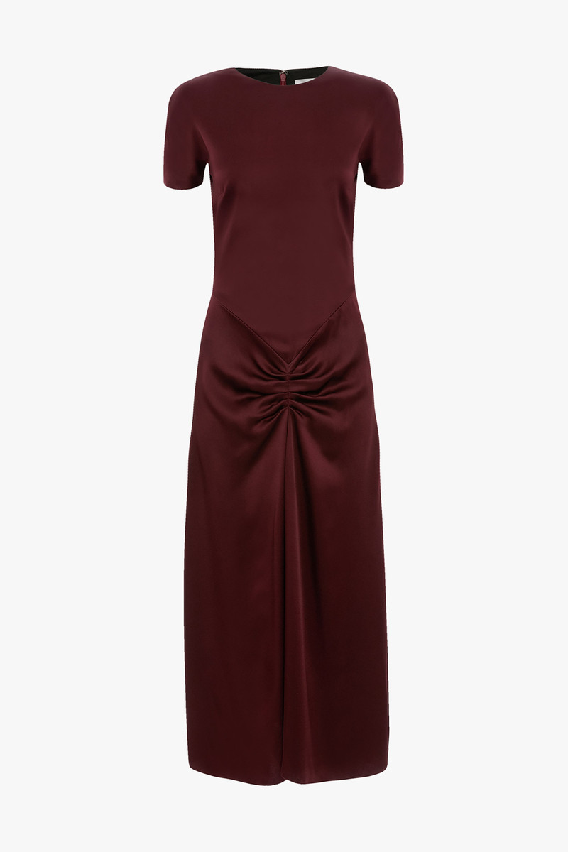 Blaire Midi Dress In Cinnabar Red 1