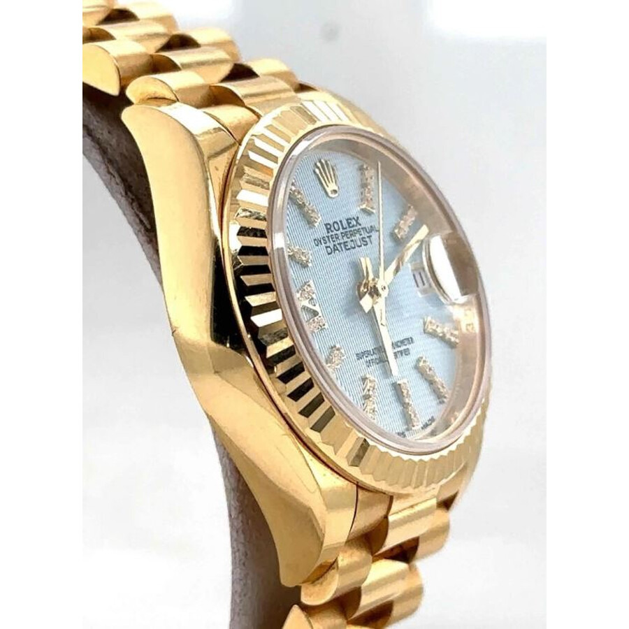 Pre-owned Rolex Datejust Diamond Blue Dial Ladies Watch 279178BLDP - 3