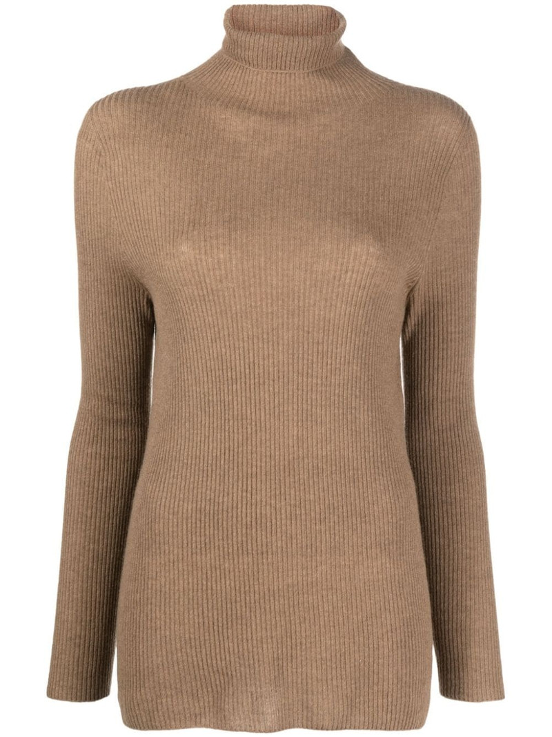 roll-neck ribbed-knit jumper 1