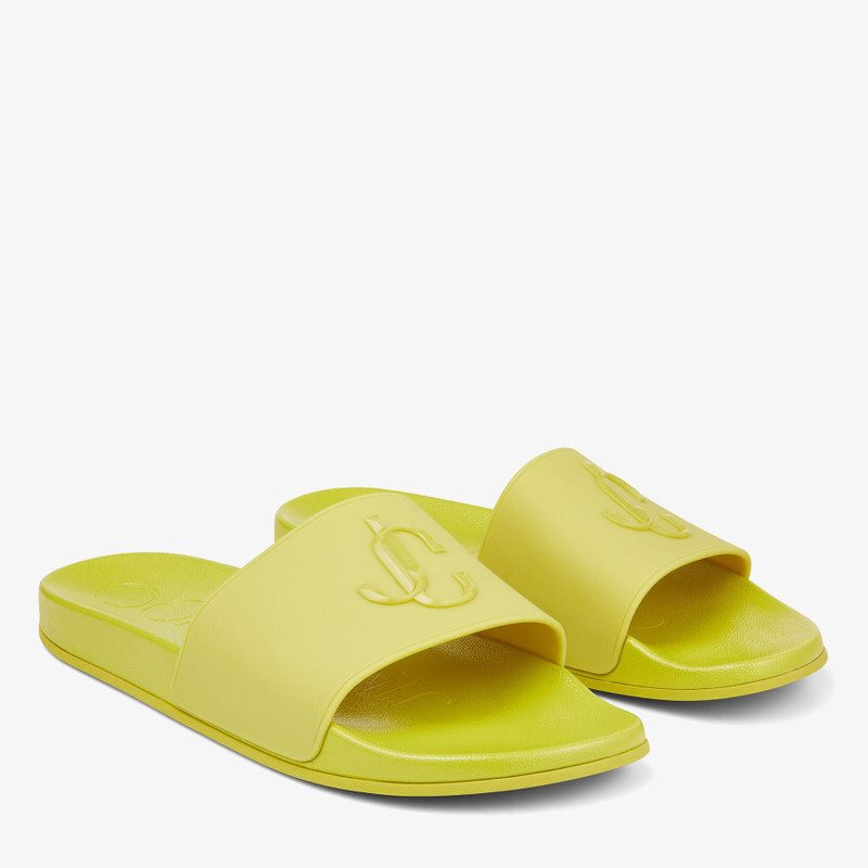 JIMMY CHOO Port/M
Lime Rubber Slides with JC Monogram outlook