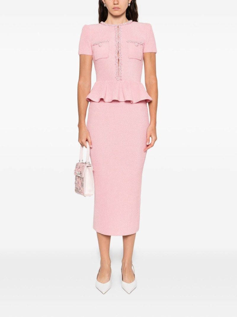 self-portrait peplum midi dress outlook