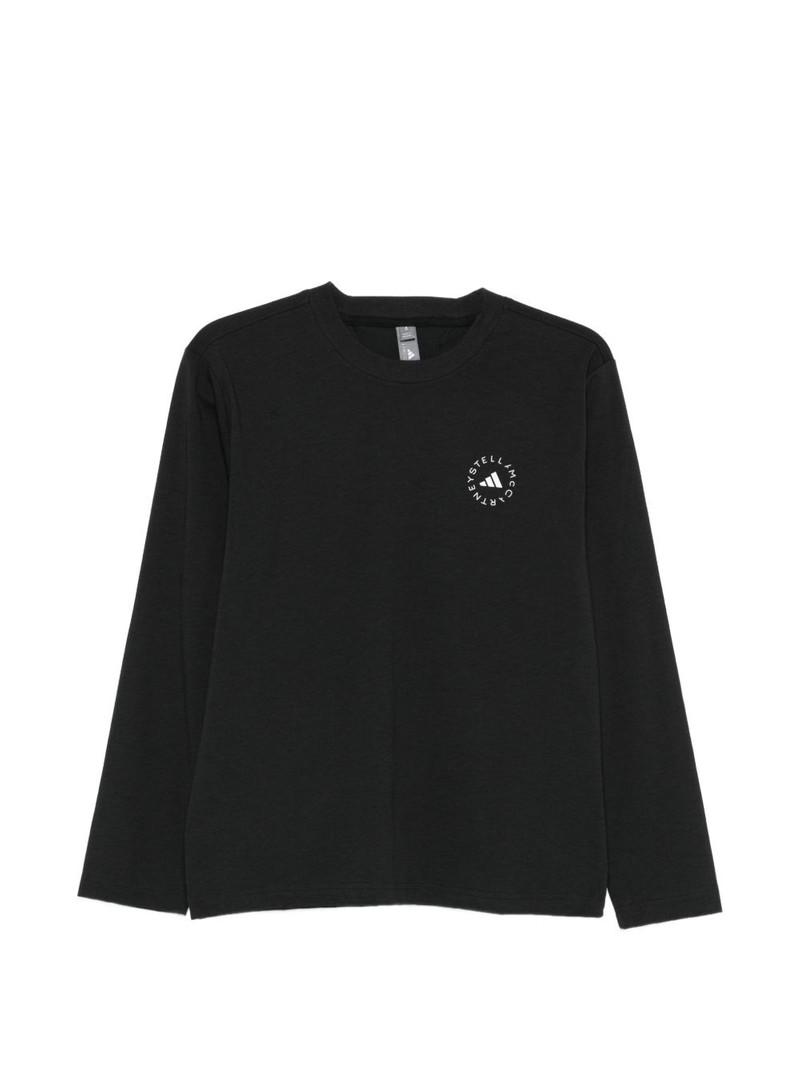 logo-print long-sleeve T-shirt 1