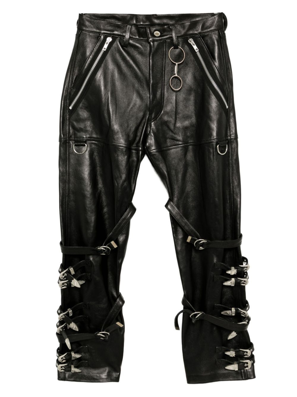 buckle-overload trousers - 1