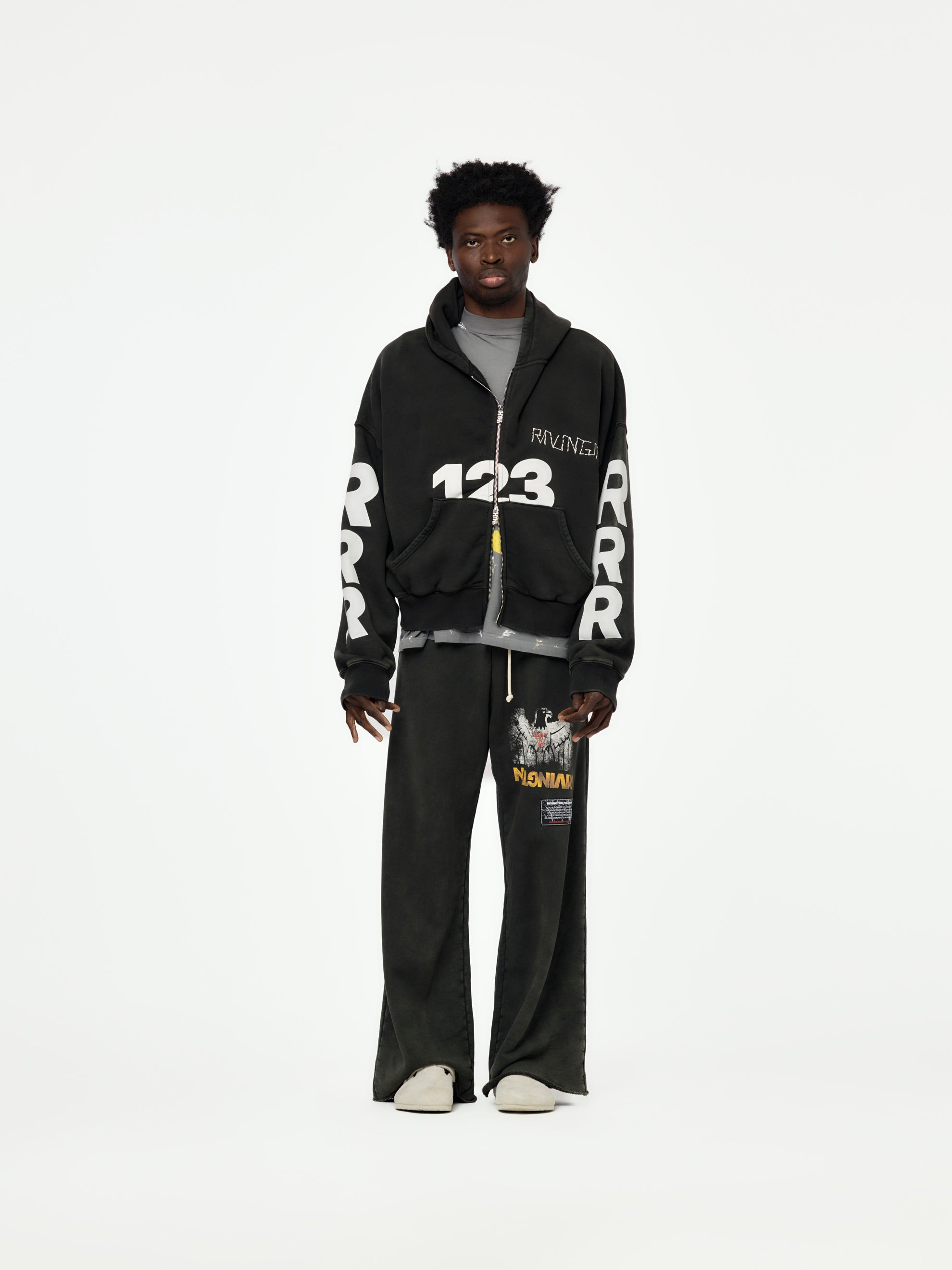 USO-123 CVA ZIP HOODIE (MECHANIC BLACK) - 4