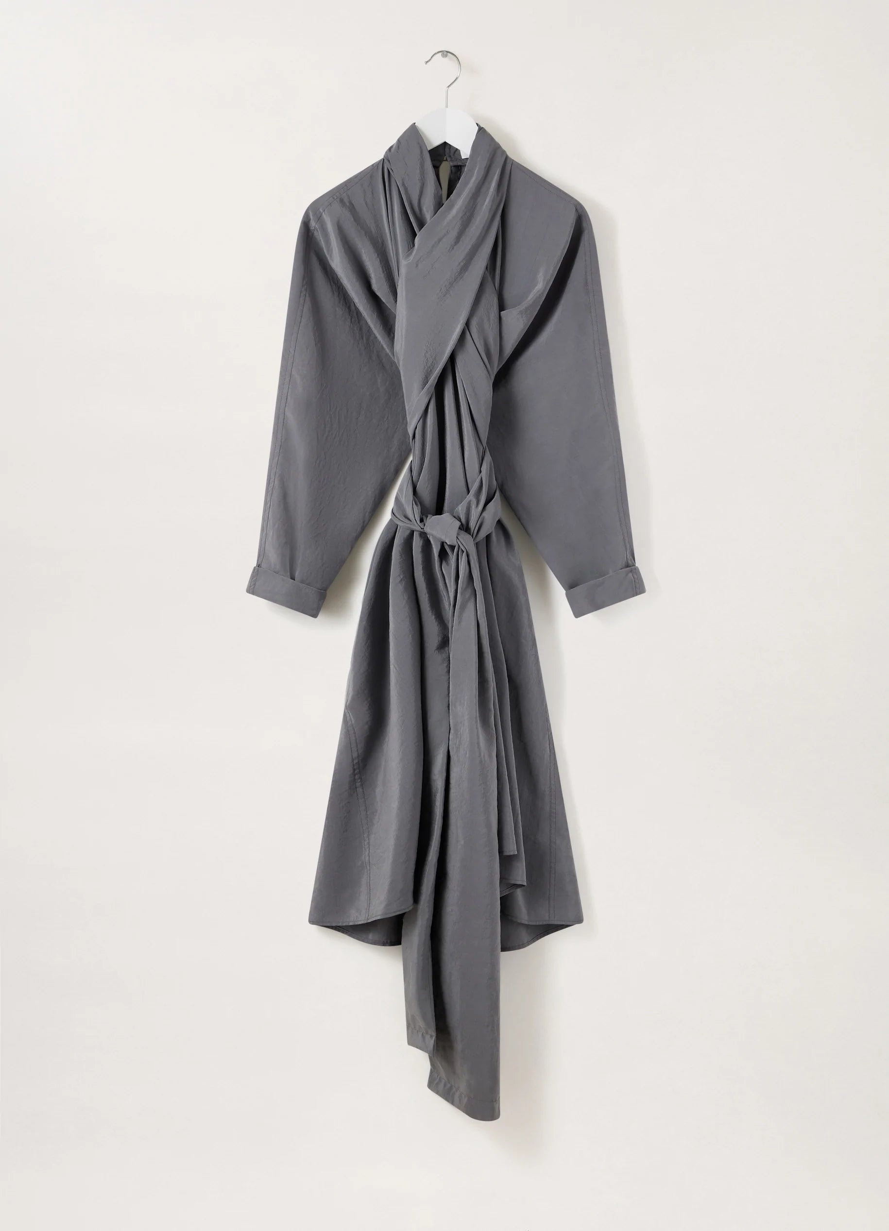 LEMAIRE ルメール ミディドレス シルク ミディ丈 Uネック Lemaire KNOTTED DRESS DRY SILK | REVERSIBLE