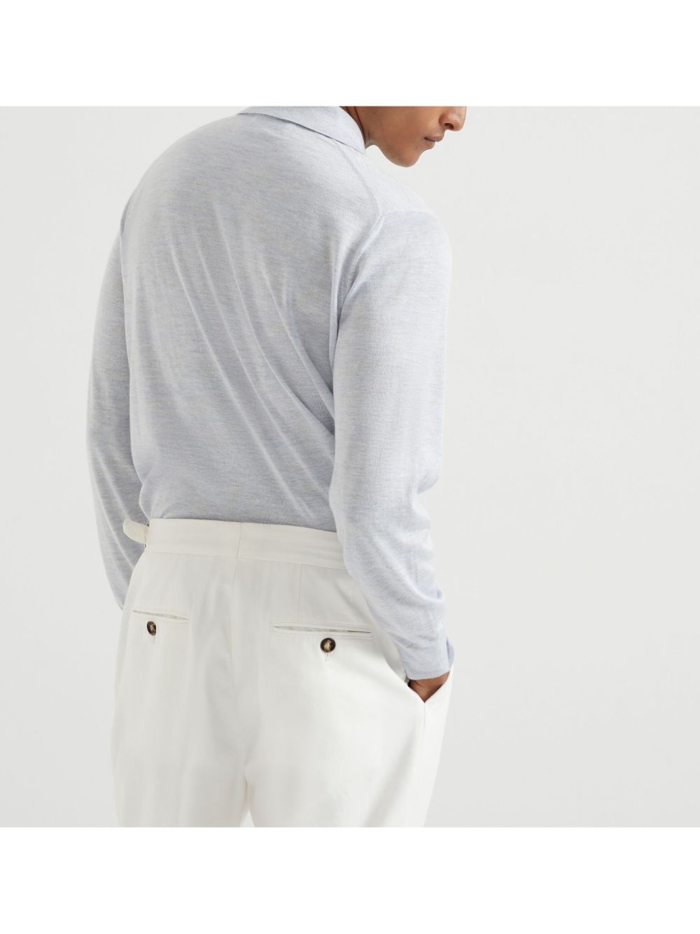 knitted polo shirt - 4