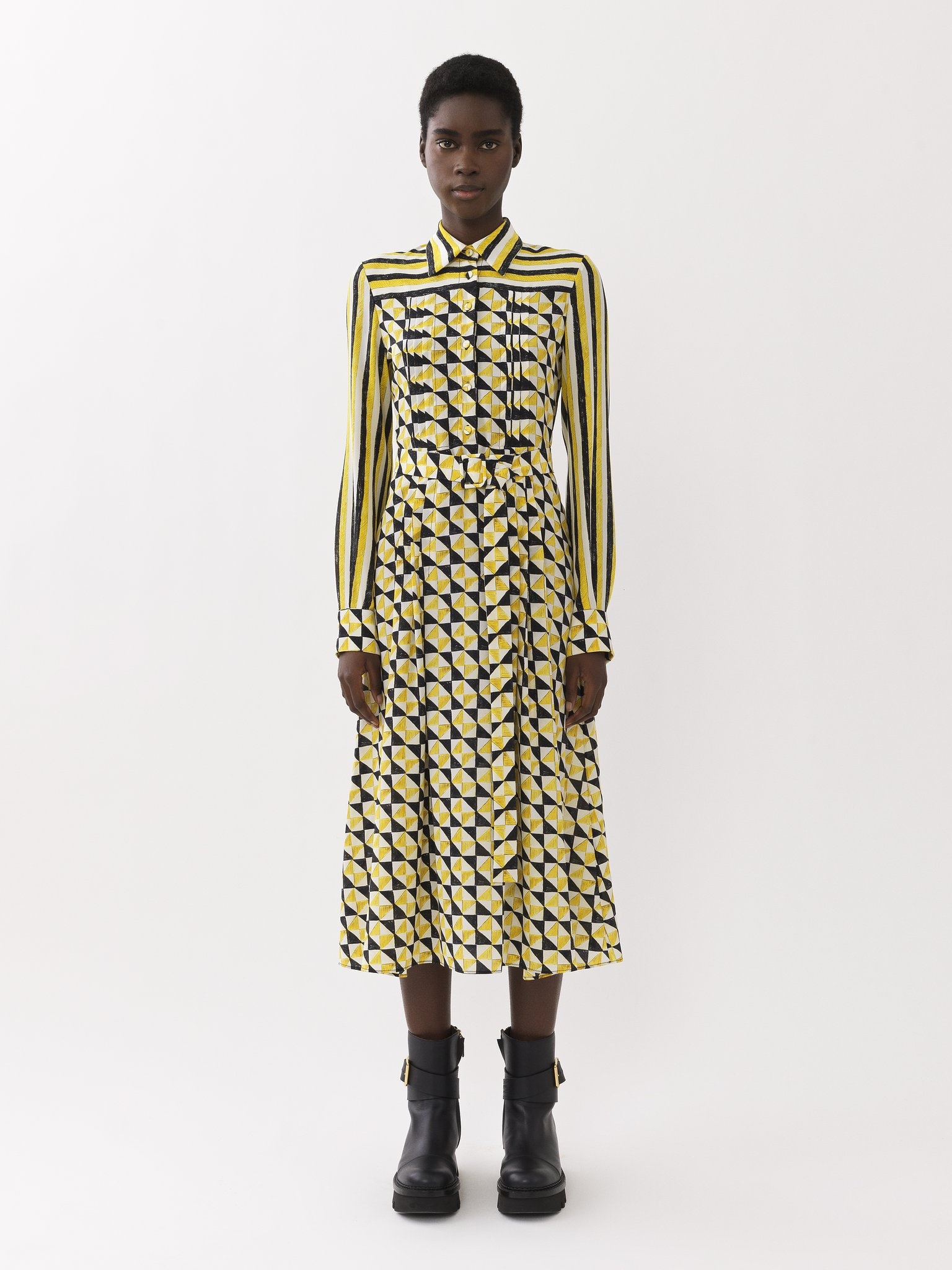 MIDI DRESS WITH PRINT - 2