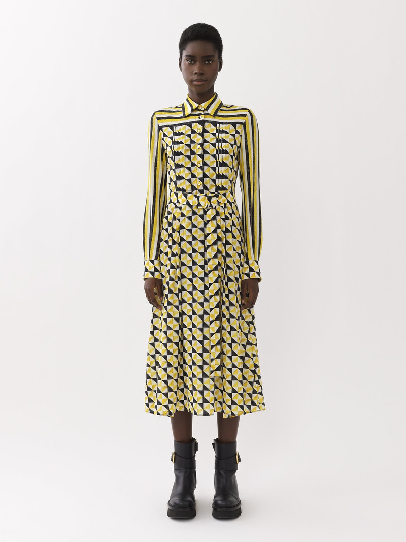 Chloé MIDI DRESS WITH PRINT outlook